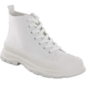 MIA Andie Platform Lace Up Sneaker Chunky Platform Canvas White 9